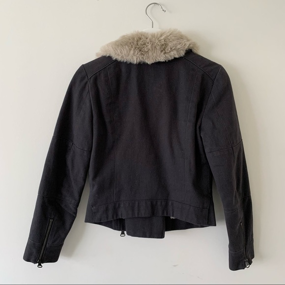 Club Monaco Warm Moto Jacket Xs - Picture 7 of 11
